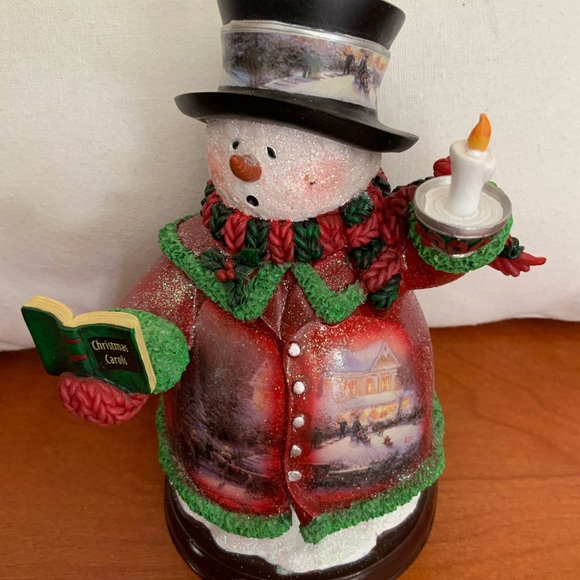 Thomas Kinkade Snowman - Picture 2 of 3